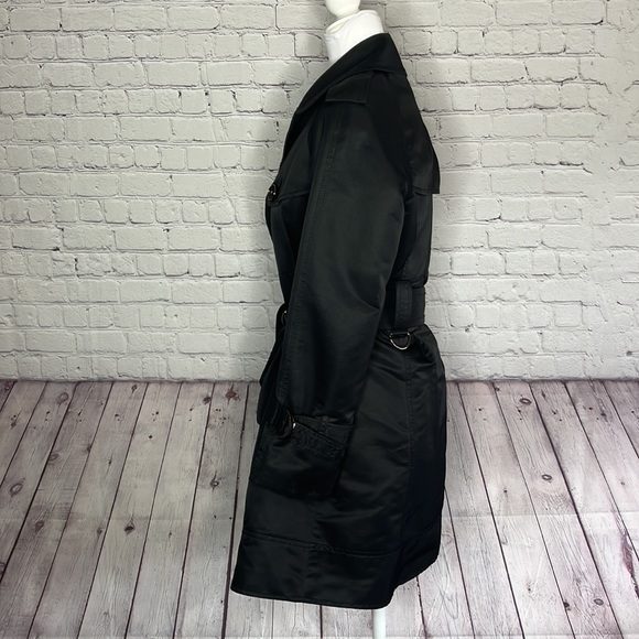 Jones New York Button Down Tie Waist Trench Coat - Picture 4 of 8